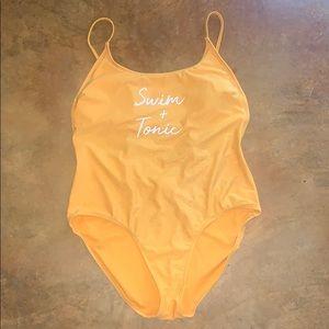 Yellow swim + tonic swimsuit